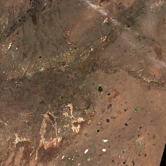 Sentinel-2 satellite image of the area on 9 Oct 2026, the same day, before the event was reported