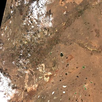 Sentinel-2 satellite image of the area on 1 Oct 2026, the day before this event
