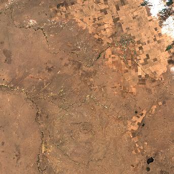 Sentinel-2 satellite image of the area on 1 Oct 2026, 8 days before this event