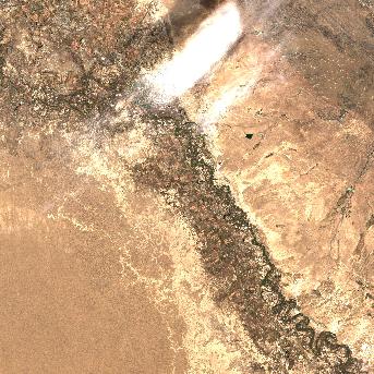 Sentinel-2 satellite image of the area on 13 Oct 2026, the day after this event