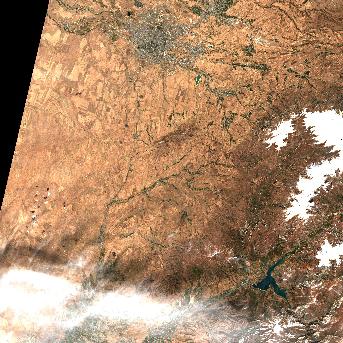 Sentinel-2 satellite image of the area on 2 Oct 2026, 5 days after this event