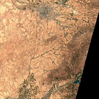 Sentinel-2 satellite image of the area on 17 Sep 2026, the day before this event