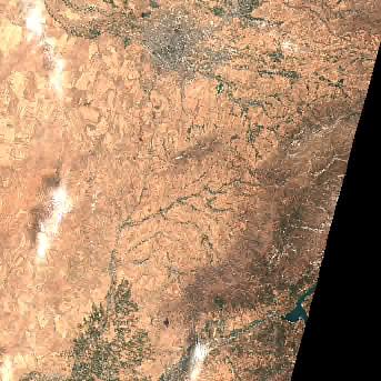 Sentinel-2 satellite image of the area on 10 Sep 2026, the day before this event