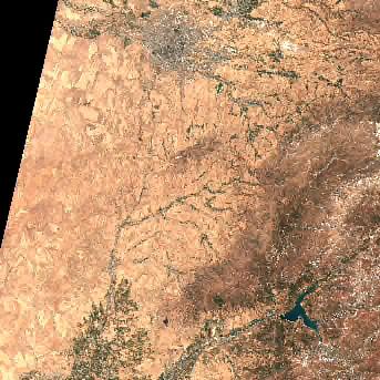 Sentinel-2 satellite image of the area on 17 Sep 2026, the day after this event