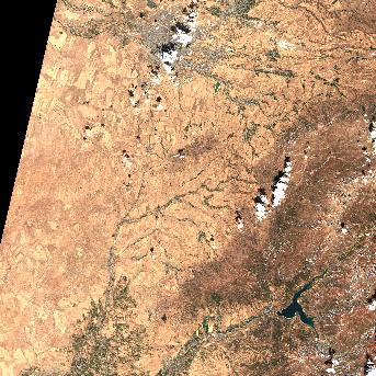 Sentinel-2 satellite image of the area on 27 Sep 2026, the same day, before the event was reported