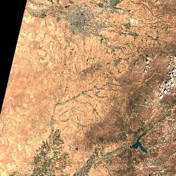 Sentinel-2 satellite image of the area on 12 Sep 2026, the day after this event