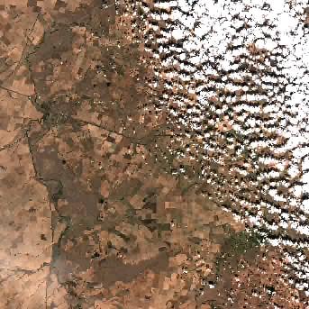 Sentinel-2 satellite image of the area on 16 Sep 2026, 9 days after this event