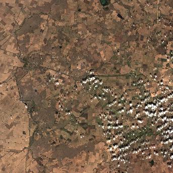 Sentinel-2 satellite image of the area on 26 Sep 2026, the day before this event