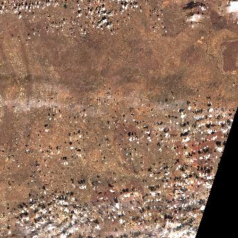 Sentinel-2 satellite image of the area on 6 Oct 2026, the day after this event