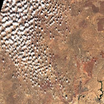 Sentinel-2 satellite image of the area on 23 Sep 2026, the day after this event