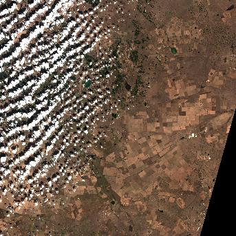 Sentinel-2 satellite image of the area on 23 Sep 2026, the day after this event
