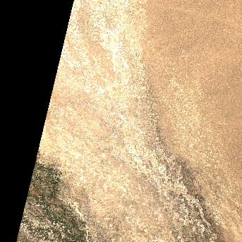 Sentinel-2 satellite image of the area on 16 Sep 2026, the day after this event