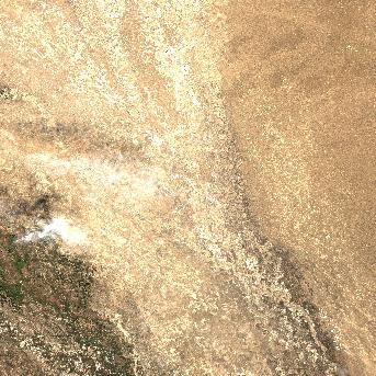 Sentinel-2 satellite image of the area on 29 Sep 2026, the day after this event