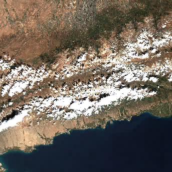 Sentinel-2 satellite image of the area on 18 Sep 2026, the day before this event