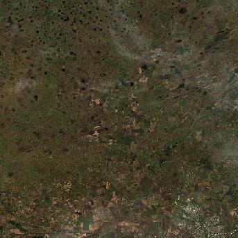 Sentinel-2 satellite image of the area on 28 Sep 2026, the same day, after the event was reported
