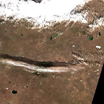 Sentinel-2 satellite image of the area on 27 Sep 2026, the same day, before the event was reported