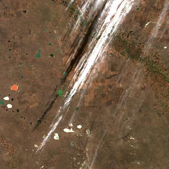 Sentinel-2 satellite image of the area on 12 Oct 2026, 15 days after this event