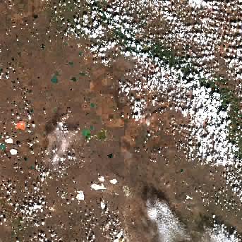 Sentinel-2 satellite image of the area on 17 Sep 2026, the same day, before the event was reported