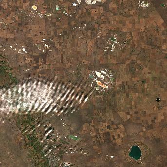 Sentinel-2 satellite image of the area on 29 Sep 2026, the day after this event