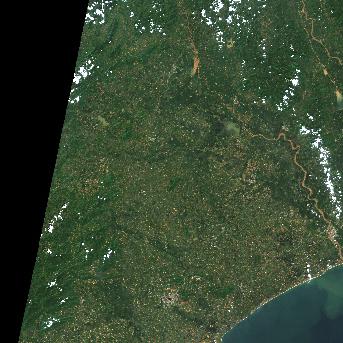 Sentinel-2 satellite image of the area on 28 Sep 2026, 4 days after this event