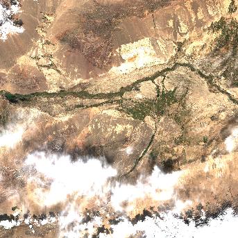 Sentinel-2 satellite image of the area on 25 Sep 2026, the same day, before the event was reported