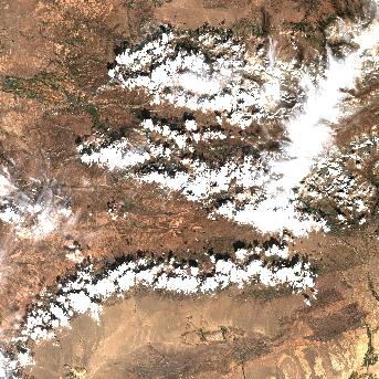 Sentinel-2 satellite image of the area on 25 Sep 2026, the same day, after the event was reported