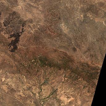 Sentinel-2 satellite image of the area on 25 Sep 2026, the same day, before the event was reported