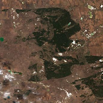 Sentinel-2 satellite image of the area on 1 Oct 2026, 2 days after this event