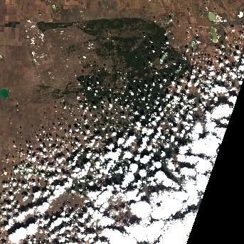 Sentinel-2 satellite image of the area on 24 Sep 2026, 3 days after this event