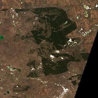 Sentinel-2 satellite image of the area on 29 Sep 2026, the day after this event