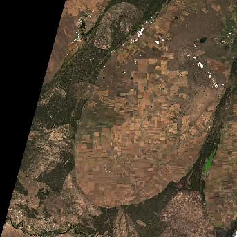 Sentinel-2 satellite image of the area on 13 Sep 2026, the same day, before the event was reported