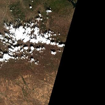 Sentinel-2 satellite image of the area on 25 Sep 2026, the same day, before the event was reported