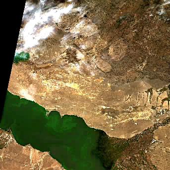 Sentinel-2 satellite image of the area on 7 Sep 2026, the same day, before the event was reported