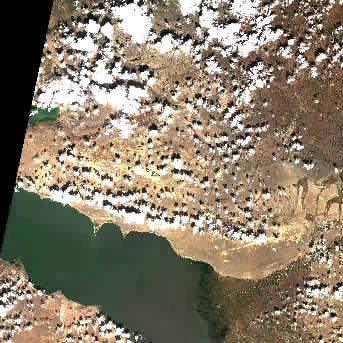 Sentinel-2 satellite image of the area on 17 Sep 2026, the same day, before the event was reported