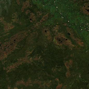 Sentinel-2 satellite image of the area on 9 Sep 2026, the same day, after the event was reported
