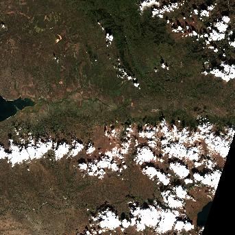 Sentinel-2 satellite image of the area on 25 Sep 2026, the same day, before the event was reported
