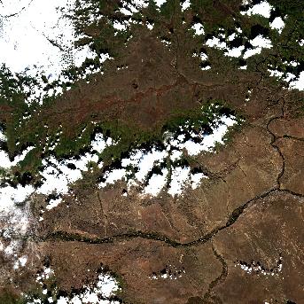 Sentinel-2 satellite image of the area on 23 Sep 2026, the day after this event