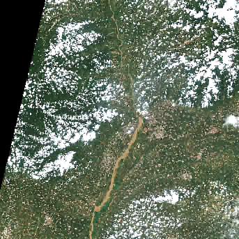 Sentinel-2 satellite image of the area on 23 Jul 2026, 2 days before this event