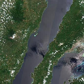 Sentinel-2 satellite image of the area on 1 Aug 2025, 40 days before this event