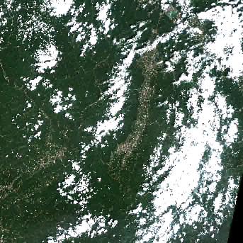 Sentinel-2 satellite image of the area on 2 Aug 2026, 10 days before this event