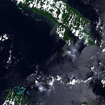 Sentinel-2 satellite image of the area on 23 Feb 2026, 45 days before this event