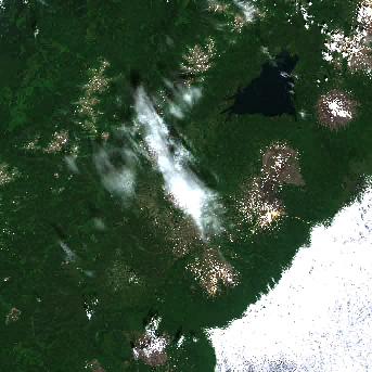 Sentinel-2 satellite image of the area on 20 Jul 2025, 36 days before this event