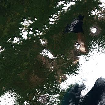 Sentinel-2 satellite image of the area on 3 Sep 2025, 9 days after this event
