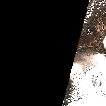Sentinel-2 satellite image of the area on 25 May 2026, 9 days after this event